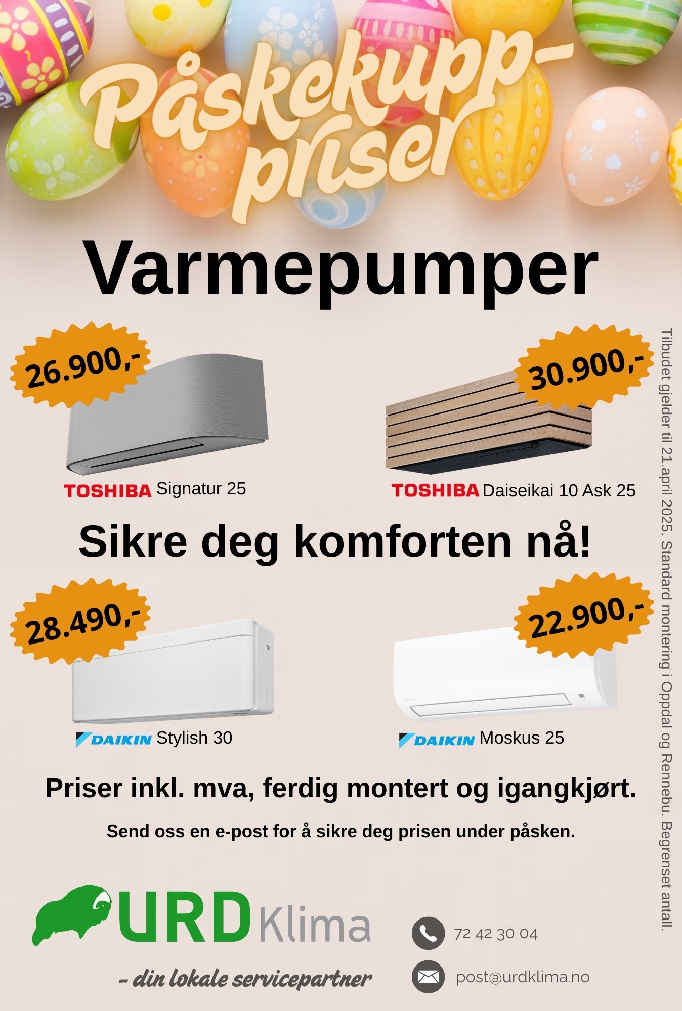 Paskeannonse Opp Avis